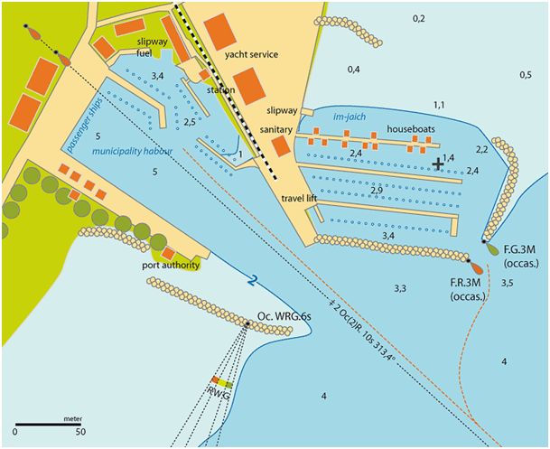 Plan podejścia do mariny Lauterbach